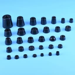 Small Shock Absorption Chair Mat Floor Protector for Desk Chair Insulation Black Non-slip Rubber Furniture Leg Pads Cabinet Legs