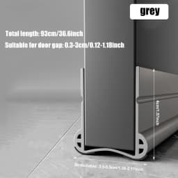 93cm Flexible Door Bottom Sealing Strip Under Door Draft Stopper Tape Door Gap Soundproofing Wind and Dust Proof Weather Strip