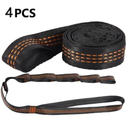 2/4Pcs Hammock Straps Special Reinforced Polyester Straps For Outdoor Camping Black Hammock Straps High Load-bearing Rope Strap