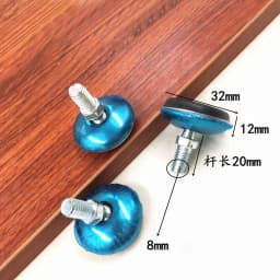 2/4/8pcs Non-Slip Tilting Adjustable Feet M6 M8 M10 Screw In Threaded Foot Levelling Feet Base Dia 30/32/40/50/65mm