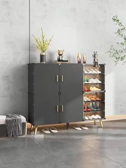 Modern Foldable Cabinets Of Home Living Corridor Multilayer Dust Proof Shoe Storage Rack For Your Room Simplicity Hallway Shelf