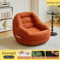 Comfort Bean Bag Sofa Living Room 1-person Sofa Lazy Chair Relaxing Bedroom Pouf Adult Children Cheap Sofas Frameless Furniture