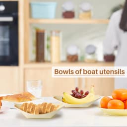 50x finger food - bowls, "boat" biodegradable wood 11 cm x 6.5 cm