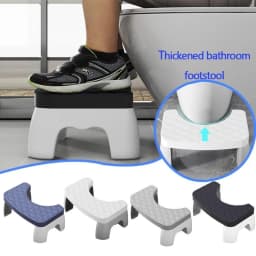 Household Toilet Squatting Stool Removable Non-slip Adult Toilet Seat Portable Thickened Foot Step Stool Bathroom Accessories
