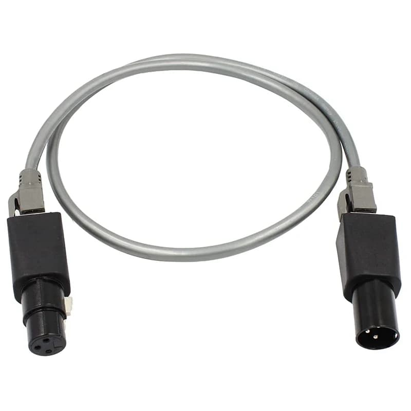 DMX To RJ45 Connector RJ45 Ethernet To 3 Pin XLR DMX Female & Male Adapter Sets (3PIN 1Pair)-AT35