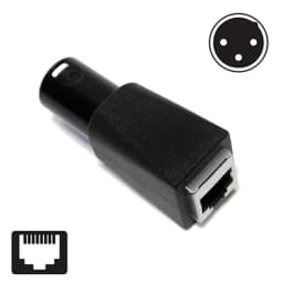 DMX To RJ45 Connector RJ45 Ethernet To 3 Pin XLR DMX Female & Male Adapter Sets (3PIN 1Pair)-AT35
