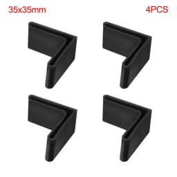 4PCS Slotted Angle Bar Shelf Iron Bed L Type Rubber Base Foot Pad Foot Cover Protective Rubber Sleeve