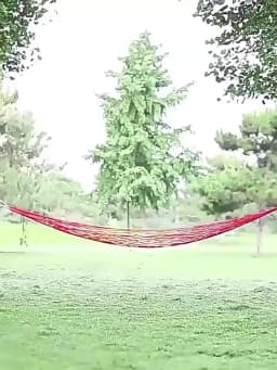 1/3/5PCS Portable Garden Outdoor Thickened Nylon Rope Hammock Indoor Mesh Hammock Portable Simple Hammock Swing Chair Camping
