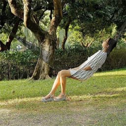 1/3/5PCS Portable Garden Outdoor Thickened Nylon Rope Hammock Indoor Mesh Hammock Portable Simple Hammock Swing Chair Camping