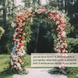 Metal Garden Arch Climbing Plant Trellis Outdoor Arbors Wedding Arch