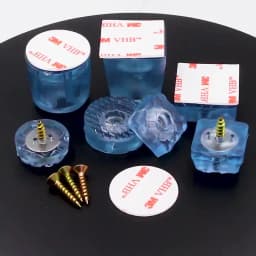 4pcs Rubber Transparent Non-slip Chair Leg Furniture Table Floor Feet Cover With Screws Mute Sofa Stool Protector Accessories