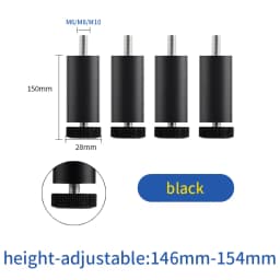 Adjustable furniture support foot cushion round tube bracket heightened washing machine refrigerator shoe cabinet heightenedfeet