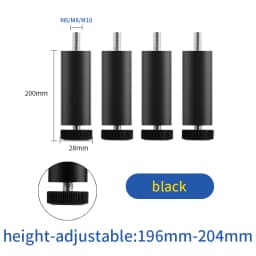 Adjustable furniture support foot cushion round tube bracket heightened washing machine refrigerator shoe cabinet heightenedfeet