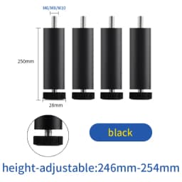 Adjustable furniture support foot cushion round tube bracket heightened washing machine refrigerator shoe cabinet heightenedfeet