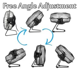 Mini Fan USB Fan 14.5*15cm Black Lightweight Rotatable USB Powered Emergencies And Outdoor Work High Quality Summer
