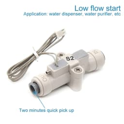 For Water Purifier Dispenser High Performance 1/4" Water Flow Switch Plastic Water Flow Switch Water Flow Control Sensor