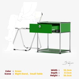 Hot Seller | Bedside Cabinet with Storage | Modular Steel Nightstand with drawer & Shelf | For bedroom Living Room Study Room