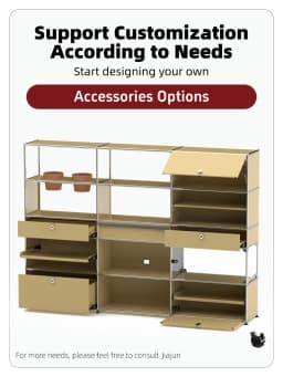 Hot Seller | Bedside Cabinet with Storage | Modular Steel Nightstand with drawer & Shelf | For bedroom Living Room Study Room