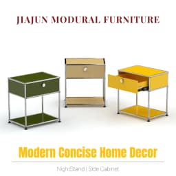 Hot Seller | Bedside Cabinet with Storage | Modular Steel Nightstand with drawer & Shelf | For bedroom Living Room Study Room