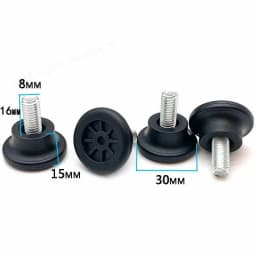4-50Pcs PP Plastic Adjustable Feet Pad Screw M6 M8 M10 Table Chair Balck Leveling Foot Pad Furniture Leg Anti-shock Protection