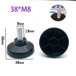 4-50Pcs PP Plastic Adjustable Feet Pad Screw M6 M8 M10 Table Chair Balck Leveling Foot Pad Furniture Leg Anti-shock Protection