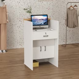 Salon Hairs Reception Desk For Modern Salon Professional Bar Counter Beauty Luxury Simple Resepsiyon Masası Commercial Furniture