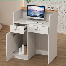 Salon Hairs Reception Desk For Modern Salon Professional Bar Counter Beauty Luxury Simple Resepsiyon Masası Commercial Furniture