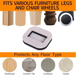 Office Chair Wheel Stopper Furniture Caster Cups Wood Floor Protectors Anti Vibration Pad Chair Roller Feet Anti-slip Mat