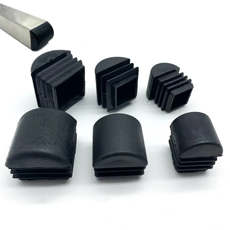 10pcs Square Plastic pipe inner plug Dust cover Steel tube Blanking End Cap Bung For ladder Furniture chair table Leg Protector