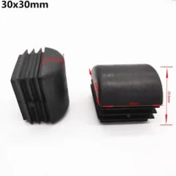 10pcs Square Plastic pipe inner plug Dust cover Steel tube Blanking End Cap Bung For ladder Furniture chair table Leg Protector