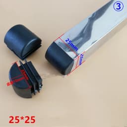 10pcs Square Plastic pipe inner plug Dust cover Steel tube Blanking End Cap Bung For ladder Furniture chair table Leg Protector