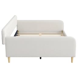 Queen Upholstered Daybed Button Tufted Sofa Bed Frame Wood Slats Living Room Guest Room Easy Assembly Customized