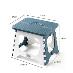Heavy Duty Folding Stool Portable Lightweight Durable Plastic Camping Fishing Outdoor Picnic Kids Adults Home Non-Slip Gift