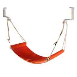 Ergonomic Adjustable Foot Hammock Portable Tool-free Desk Foot Rest Foldable Breathable Office Foot Support Airplane Travel