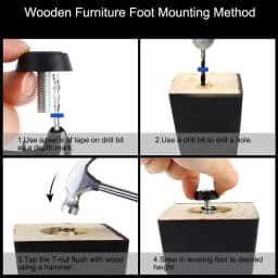 10Pcs Anti-slip Base Table Chair Leg Pad Floor Protector Leveling Feet Furniture Feet Chair Feet Level Furniture Adjustable Bolt