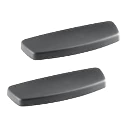 Black PU Universal Armrest Pad Set Computer Chair Arm Cover Soft Support Office Chair Parts for Home Workspace