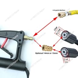 High pressure cleaner telescopic rod water gun 5 adjustable telescopic water gun 24FT telescopic water gun 5000