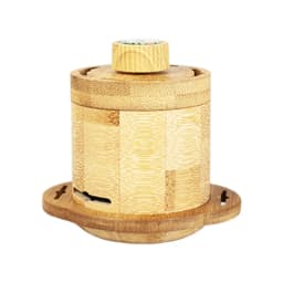 1PCS Bianshi moxibustion jar, portable home moxibustion anti-scalding bamboo and wood suspended moxibustion jar,