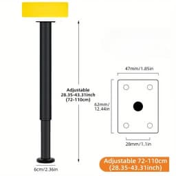 retractable table legs, furniture feet, 72cm adjustable support bar stool feet, table leg replacement,
