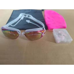 Swimming Goggles New One-piece Earplugs Waterproof and Anti-fog Swimming Goggles Swimming Cap Ear Protector Waterproof