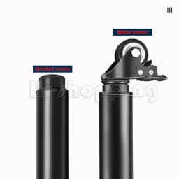 2Pcs Metal Adjustable Furniture Legs with 1.5 inch Swivel Caster Wheels for Cabinet/Sofa/Bed/Dresser/Couch/Coffee Table