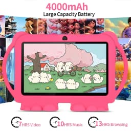 2026 New 5G WIFI 7-inch Children's Tablet 4GB+64GB ROM Drawing and Learning Portable Mini Tablet Quad Core Dual Cameras 4000mAh