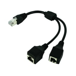 1 to 2 RJ45 LAN Splitter Cable Male to Female Socket Port Ethernet Network Transmission Cat5e Cat5 Cat6 Easy Adapter Y Wire