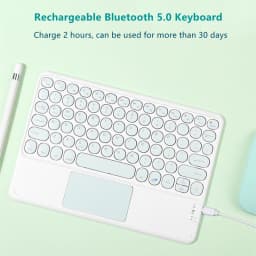 Bluetooth Wireless Keyboard With Touchpad Hebrew Spanish Korean For iPad Pro Air for Xiaomi Huawei Android Windows Tablet