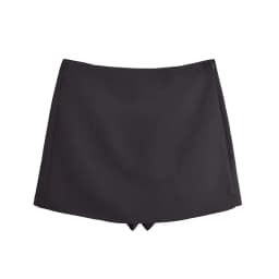 TFMLN New Spring Women Solid Skort Fashion Causal Side Zipper Mini Shorts Skirts Vintage High Waist Streetwear Shorts Skirts