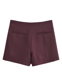 TFMLN New Spring Women Solid Skort Fashion Causal Side Zipper Mini Shorts Skirts Vintage High Waist Streetwear Shorts Skirts