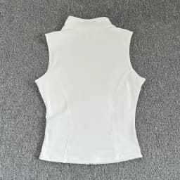 Women's Slim Fit Sport Sleeveless Top Quick Dry Elastic Stand Collar Yoga Fitness Clothing Summer Zipper