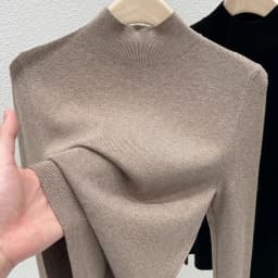 AOSSVIAO Women Autumn Winter 2026 Fashion Turtleneck Jumpers Female Slim Fit Sweater Ladies Solid Color Knitted Soft Pullovers