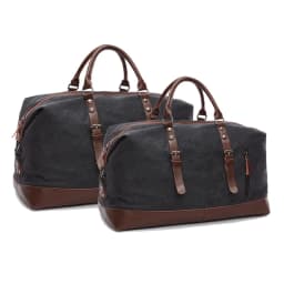 Original Canvas Leather Men Travel Bags Carry on Luggage Bags Men Duffel Bags Travel Tote Large Weekend Bag Overnight