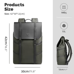Heroic Knight 15.6" Casual Laptop Backpack Men Waterproof Large Capacity Travel Backpack Fashion Male Business Commuter Bag Pack